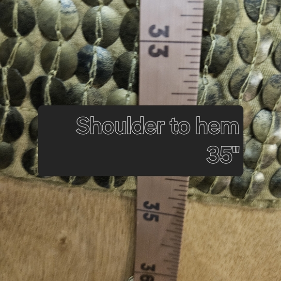 Michael Kors Chainmail Gold Studded Grunge Lined Midi Shimmer  XXS RN # 111818 - Picture 6 of 8